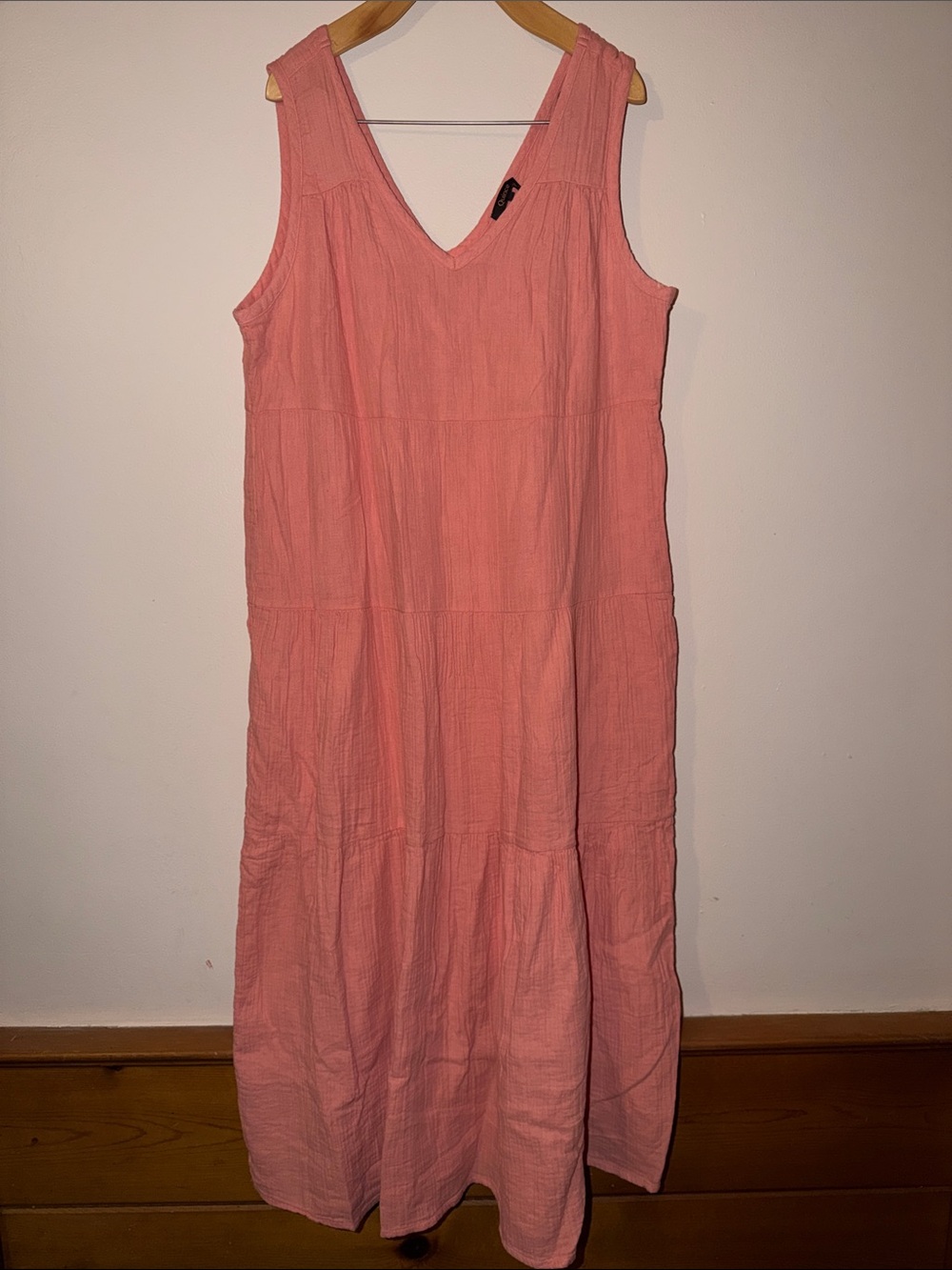Quince 100% Organic Cotton Gauze Tiered Maxi Dress Size XL - Picture 2 of 7